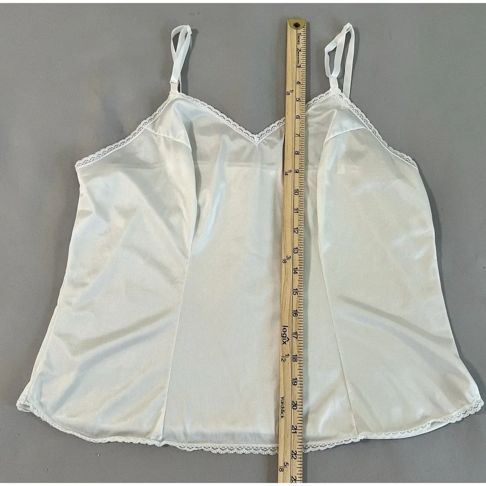 Vintage Vanity Fair Sleep‎ Top Sz 40/46 Women's White Y2K